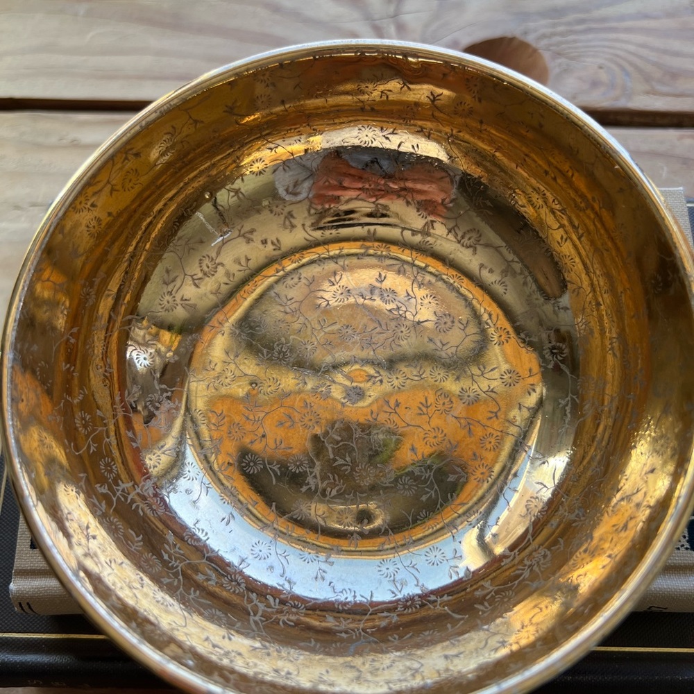 22 karat gold decorative bowl - Picture 6 of 10